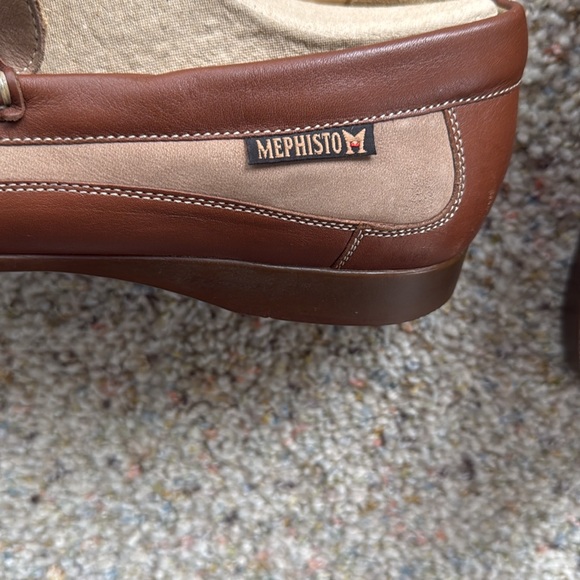 Mephisto nubuck two-tone slip-on Cool-Air loafer SZ 10 US, SZ 9.5 EUR - Picture 4 of 6